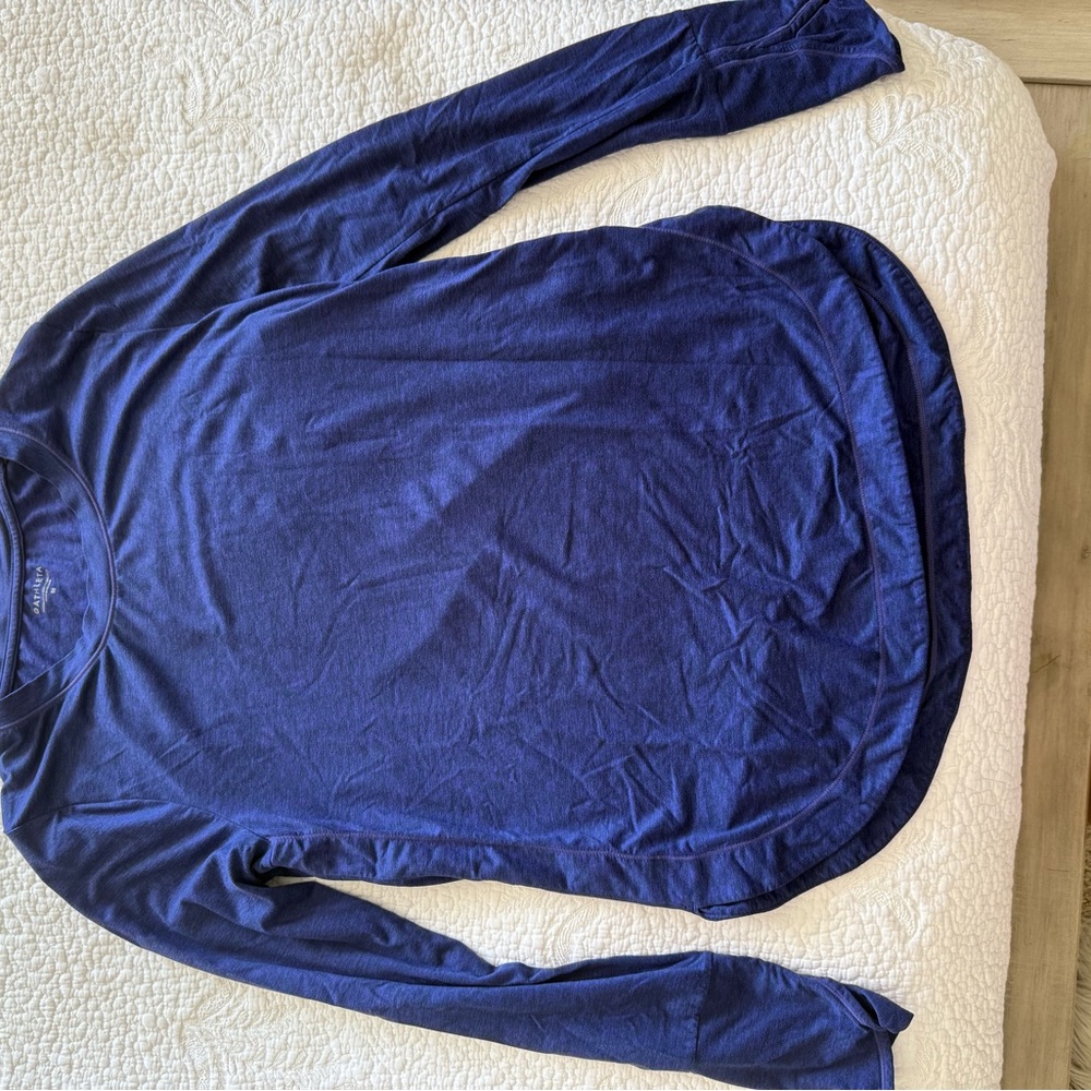 Athleta Womens's Deep Blue Long Sleeve Tee